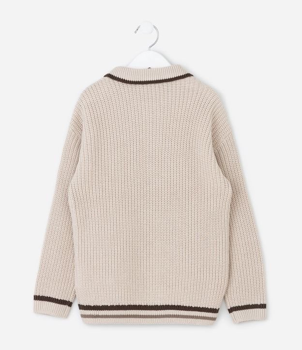 Suéter Infantil College en Punto con Cuello Polo – Talle 1 a 6 años 3
