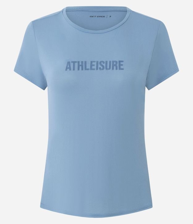 Remera Deportiva Regular en Crepé con Lettering Athleisure 4