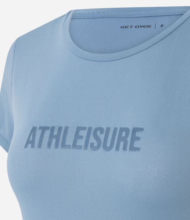Remera Deportiva Regular en Crepé con Lettering Athleisure 5