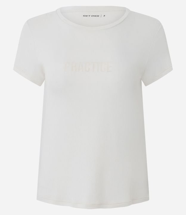 Remera Deportiva con Estampa Lettering Practice en Gel 5