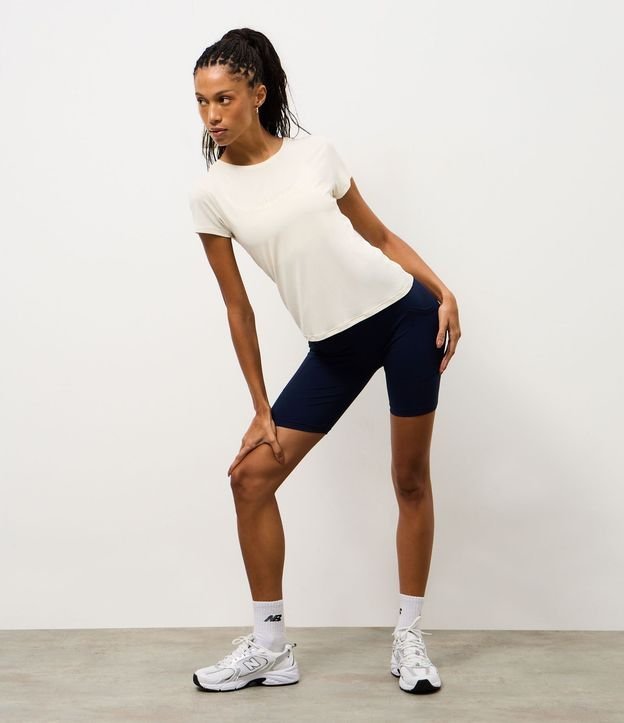 Remera Deportiva con Estampa Lettering Practice en Gel 2
