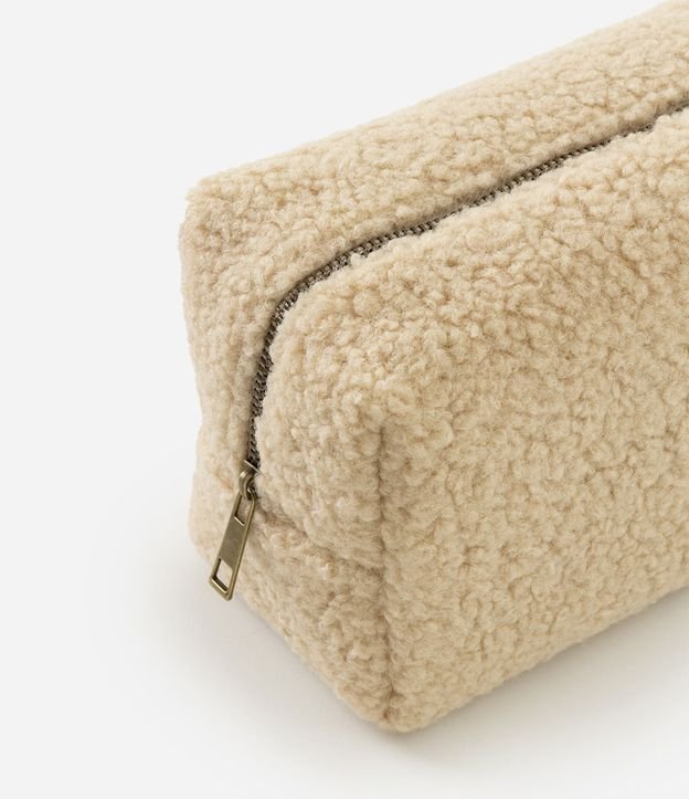 Neceser Rectangular Mediana con Textura de Pelos 4