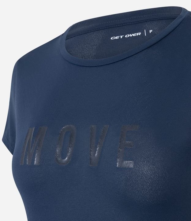 Remera Deportiva con Lettering Aplicado Move 5