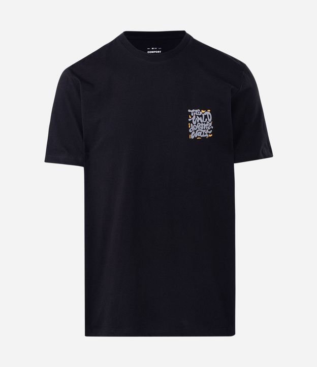 Remera Comfort en Algodón con Estampado Psicodélico The Wild Doesn’t Wait 6