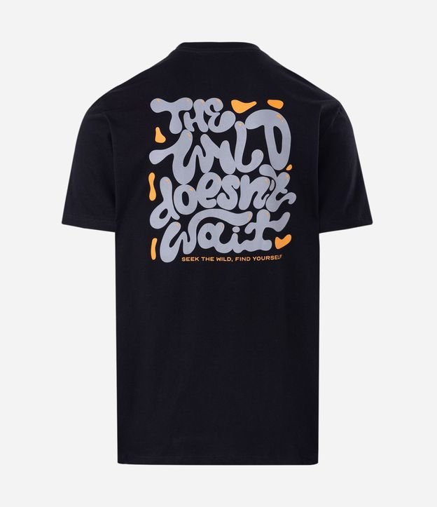 Remera Comfort en Algodón con Estampado Psicodélico The Wild Doesn’t Wait 7