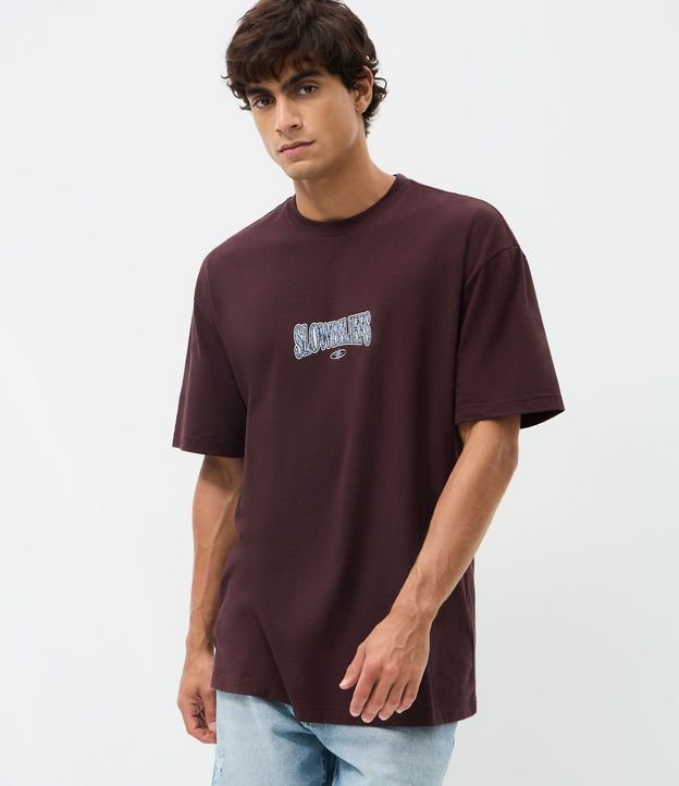 Remera Relaxed en Algodón con Lettering 2