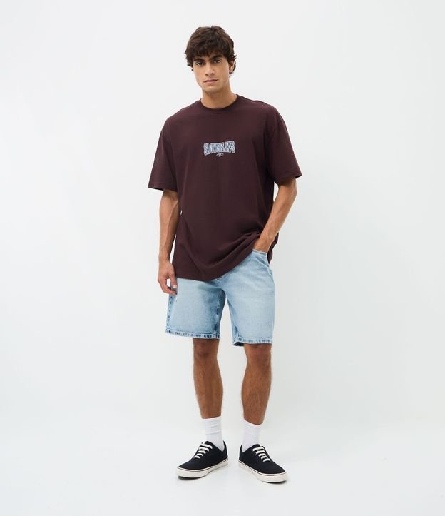 Remera Relaxed en Algodón con Lettering 3