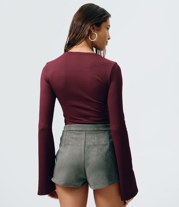 Blusa en Rib con Manga Sino 4