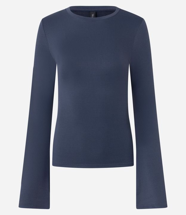 Blusa en Rib con Manga Sino 5
