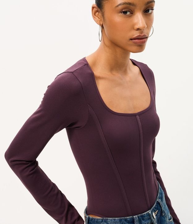 Body en Poliamida Seamless y Escote Cuadrado 3
