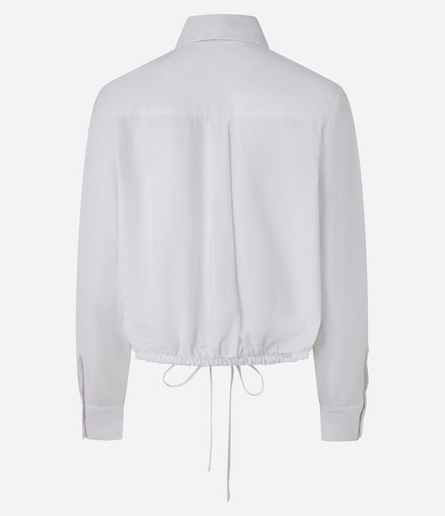 Camisa en Tricolina con Ajuste por Lazo en  el Ruedo 6