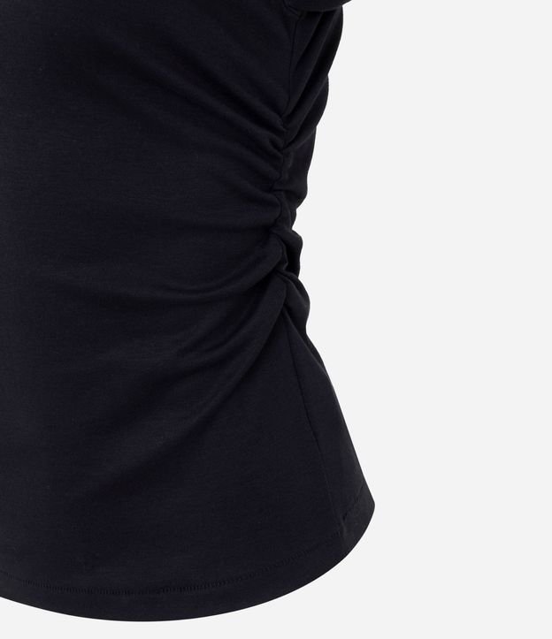 Blusa Manga Larga con Fruncido en la Cintura en Algodón 8