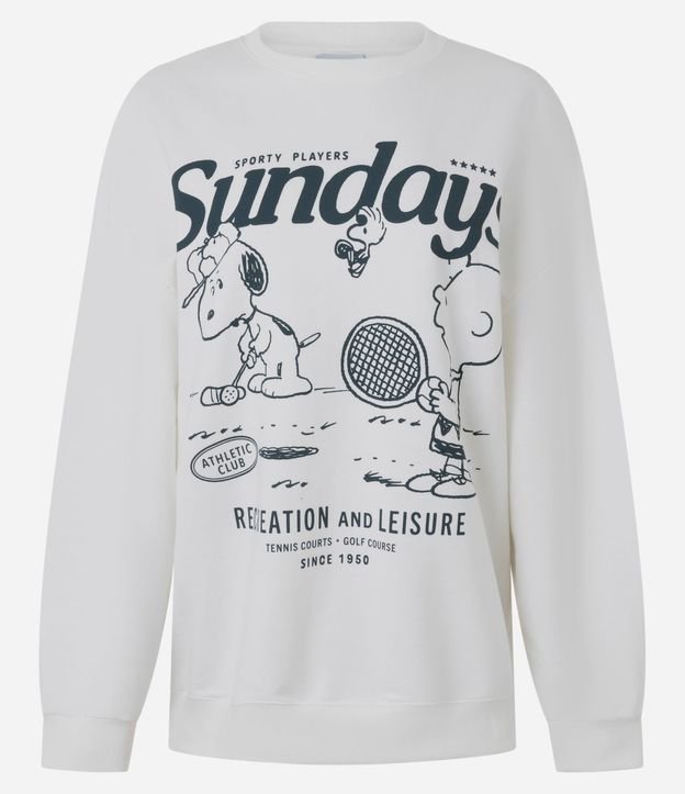 Algodón Cerrado con Estampado Snoopy Sunday