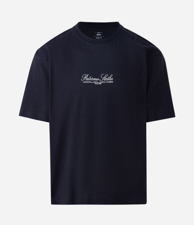 Remera Boxy en Algodón con Lettering Bordado 4