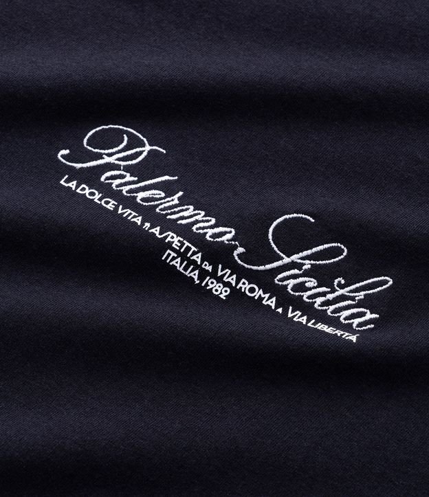 Remera Boxy en Algodón con Lettering Bordado 8