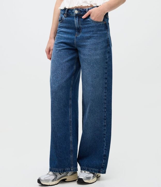 Pantalón Wide Leg en Jeans con Cintura Baja 3