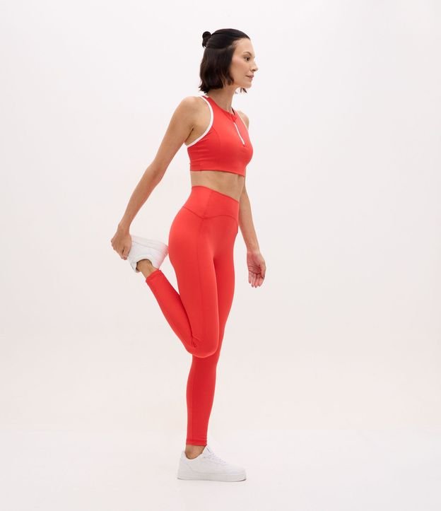 Pantalón Legging Deportiva con Recorte Contrastante 5