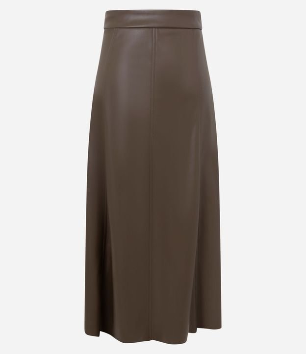 Pollera Midi en PU con Recortes Delanteros 6