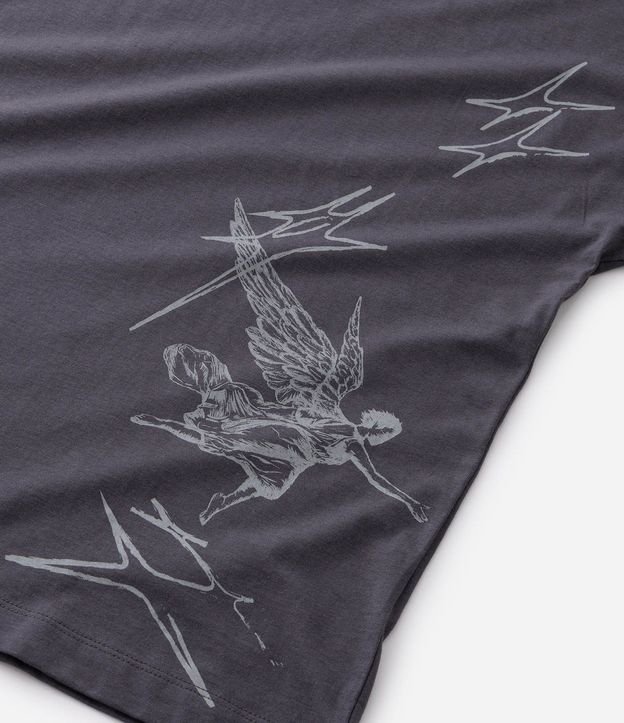 Remera Oversized Manga Corta en Algodón con Estampa No Mercy 8