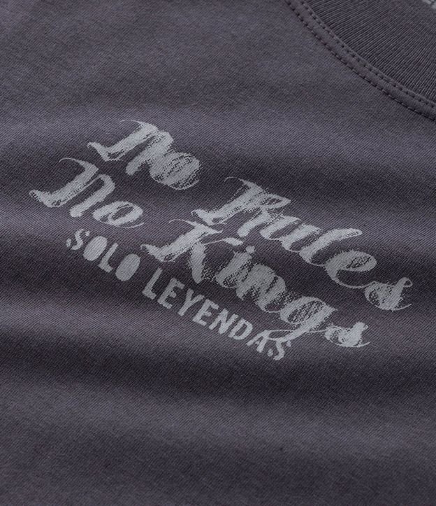 Remera Oversized Manga Corta en Algodón con Estampa No Mercy 9