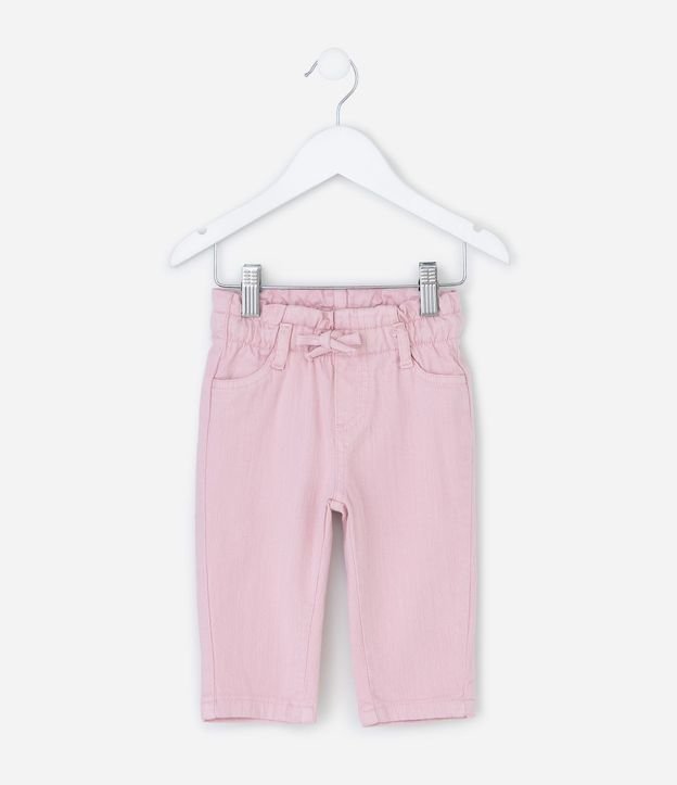 Pantalón Infantil en Sarga con Lavado Desteñido – Talle 3 a 18 Meses 1