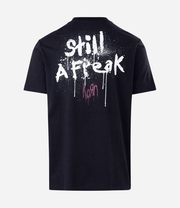 Remera Manga Corta en Algodón con Estampa Frontal de Korn 6