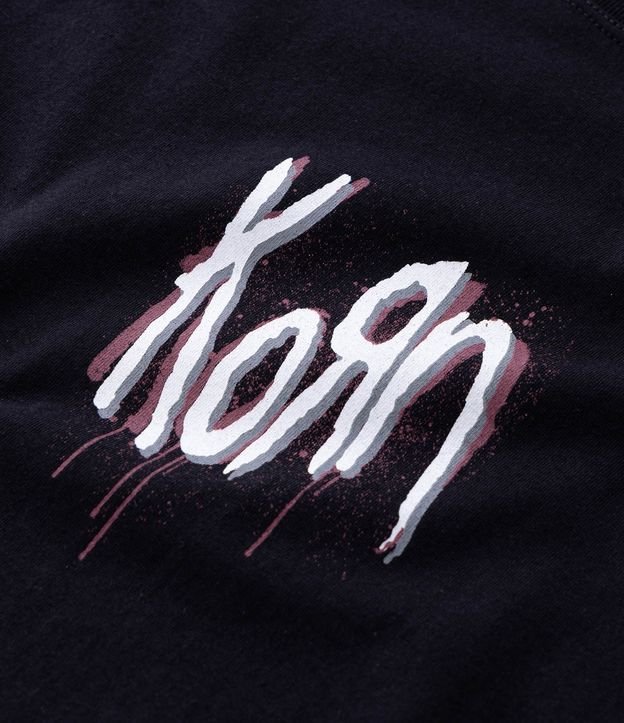 Remera Manga Corta en Algodón con Estampa Frontal de Korn 8