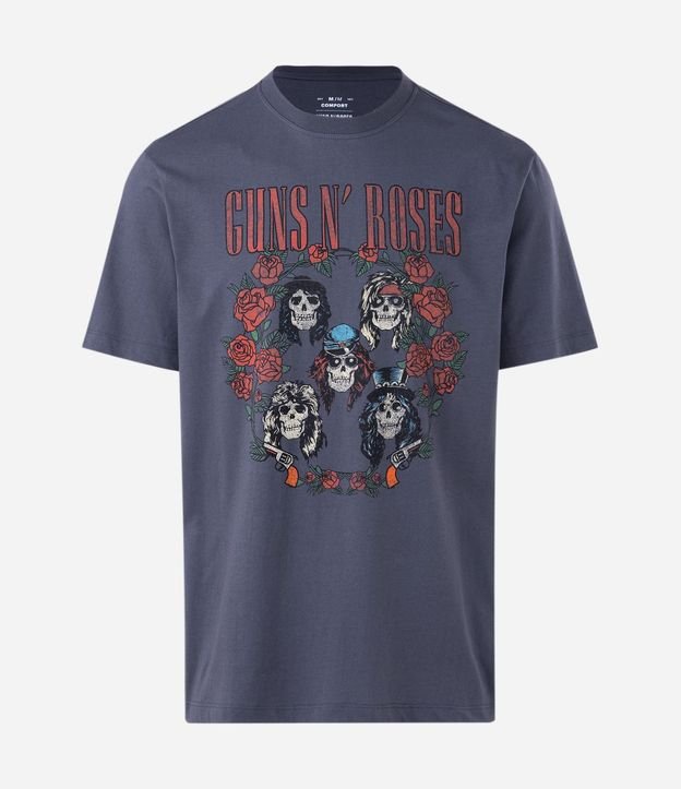 Remera Manga Corta en Algodón con Estampado Guns and Roses