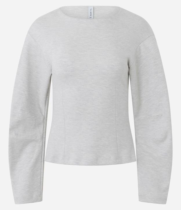 Blusa Regular con Manga Larga Amplia