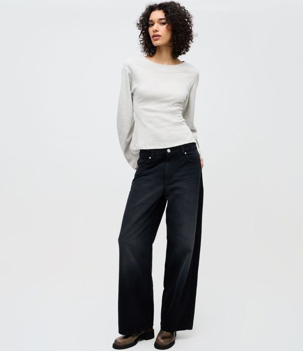 Blusa Regular con Manga Larga Amplia 2