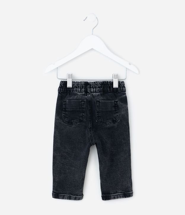 Pantalón Infantil en Jeans con Cintura Elástica – Talle 3 a 18 Meses 2