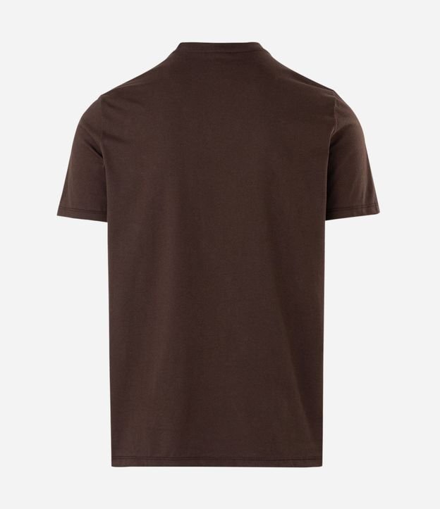 Remera Regular en Algodón con Estampado Geométrico de Montaña 5