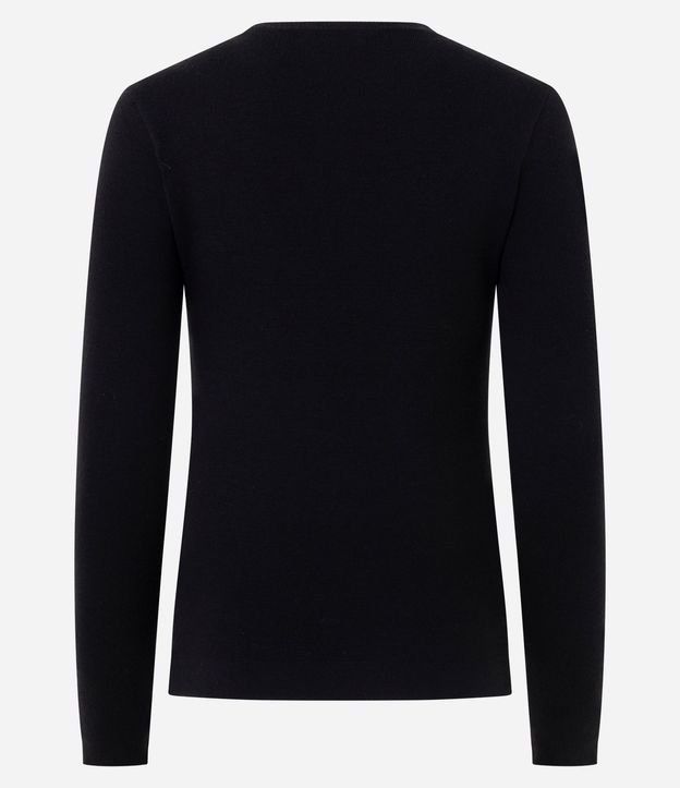 Suéter Regular en Tricot con Bordado Delicado 7