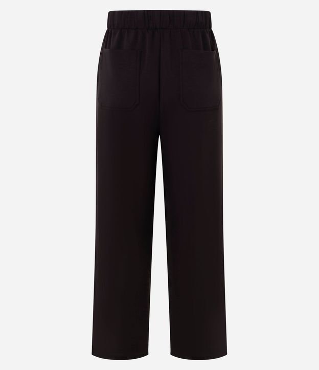 Pantalón Recto en Algodón con Cintura Elástica 6