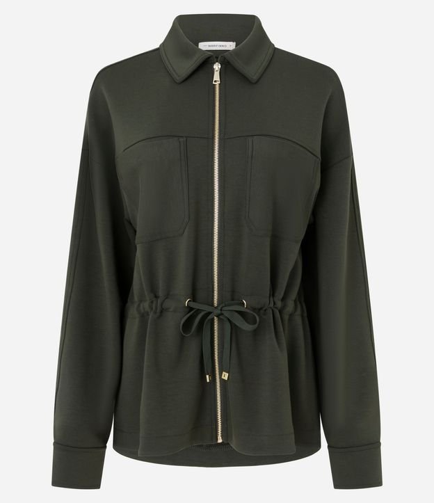 Campera Parka en Modal con Cremallera y Cordón Ajustable 5
