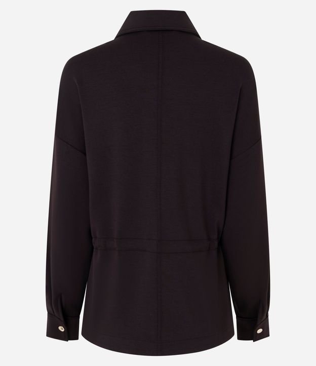 Campera Parka en Modal con Cremallera y Cordón Ajustable 6