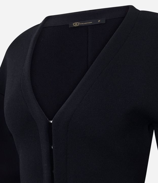 Cardigan Regular en Punto con Abotonado por Ganchos 6