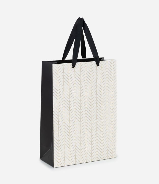 Bolsa Pequeña en Papel con Foil Espina de pez