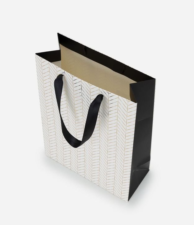 Bolsa Pequeña en Papel con Foil Espina de pez 3