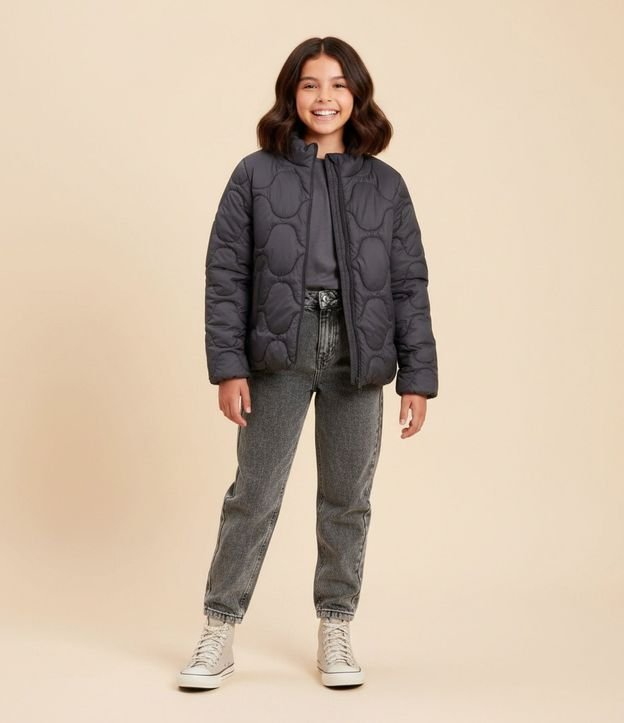 Campera Infantil Acolchonada con Cuello Alto – Talle 5 a 14 años