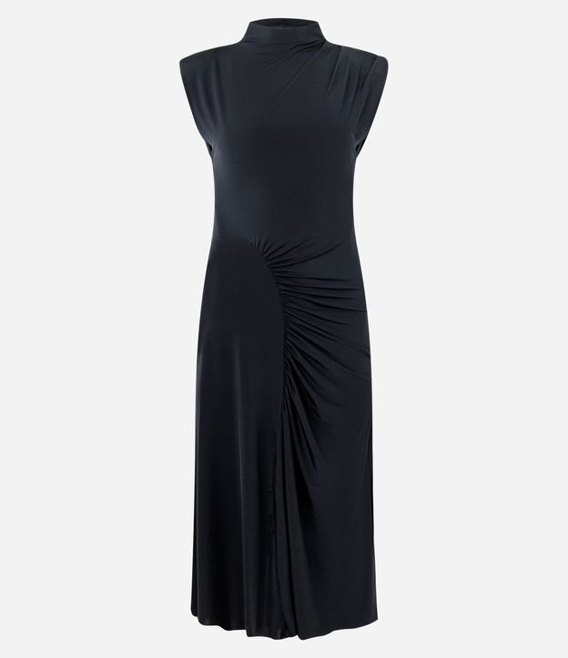 Vestido Midi con Detalle Fruncido Delantero 5