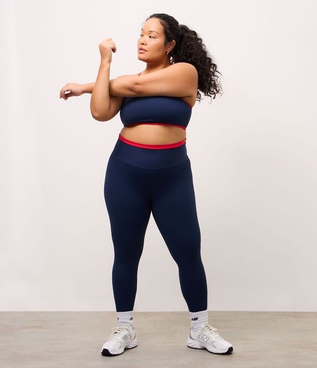 Pantalón Legging Deportiva con Cintura Contrastante 5
