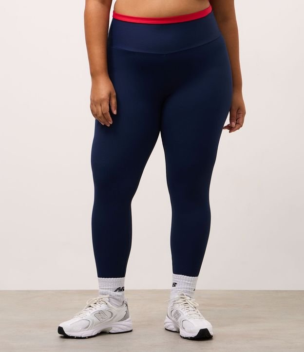 Pantalón Legging Deportiva con Cintura Contrastante 6
