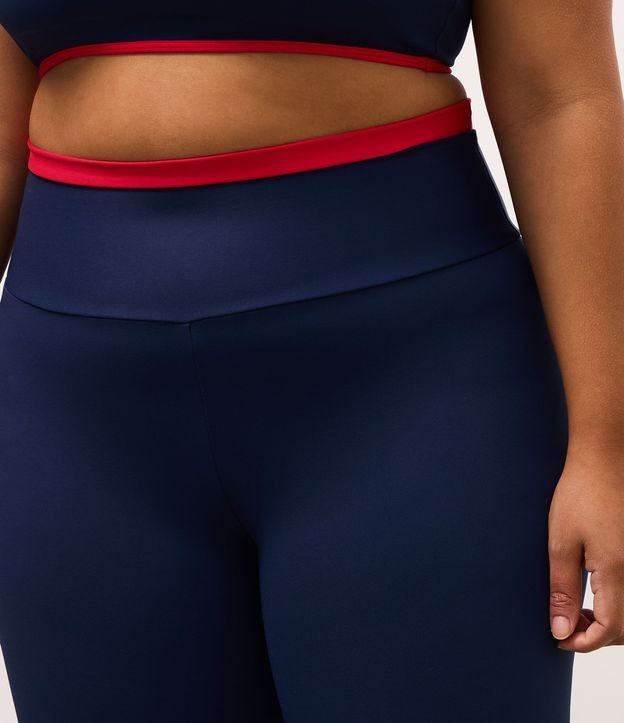 Pantalón Legging Deportiva con Cintura Contrastante 7