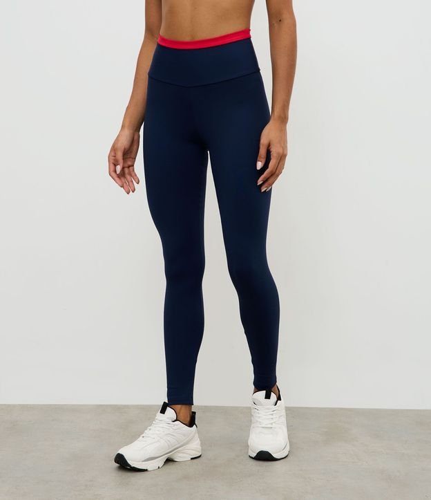 Pantalón Legging Deportiva con Cintura Contrastante 2