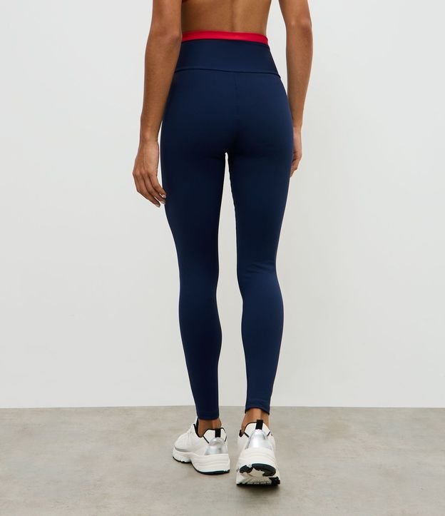 Pantalón Legging Deportiva con Cintura Contrastante 4