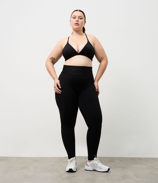 Pantalón Legging Deportiva en Microfibra sin Gancho