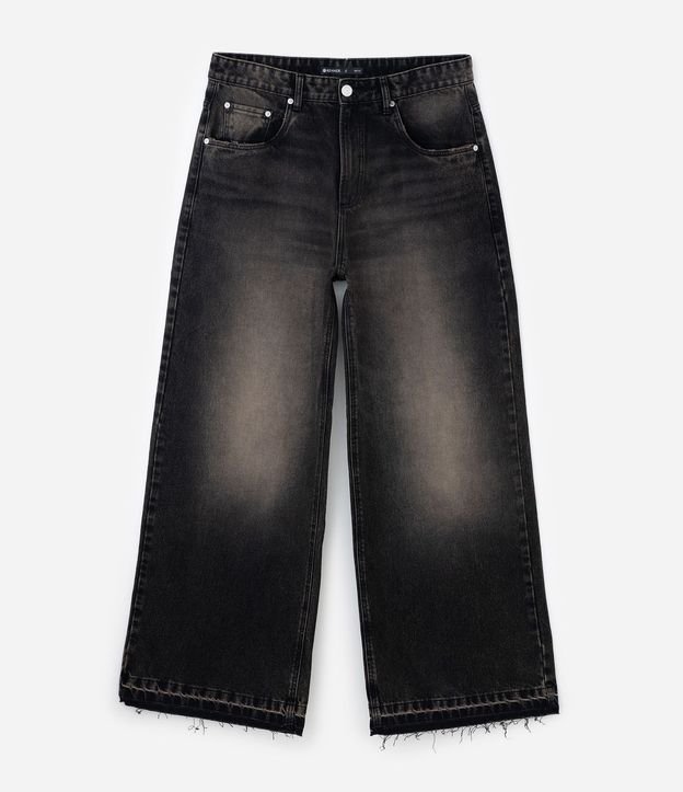 Pantalón Super Baggy en Jeans con Terminación deshilachada 6