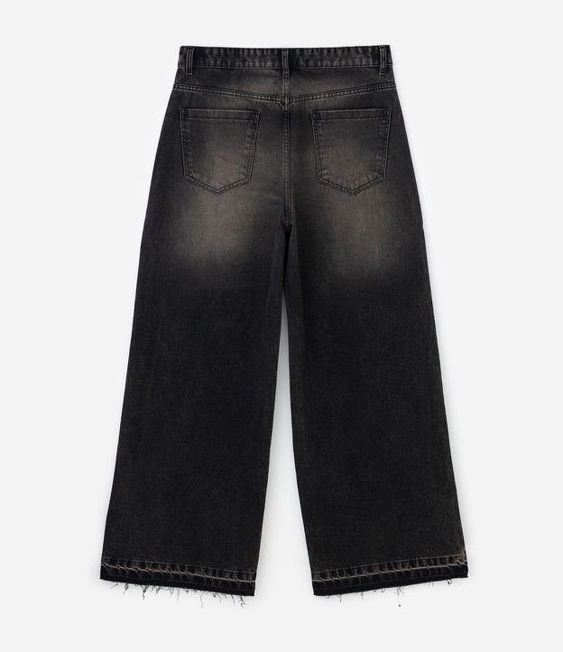 Pantalón Super Baggy en Jeans con Terminación deshilachada 7