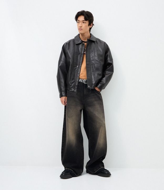Pantalón Super Baggy en Jeans con Terminación deshilachada 2